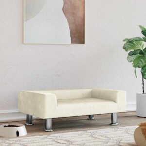 Hondenmand - 70x45x26,5 cm - fluweel creme