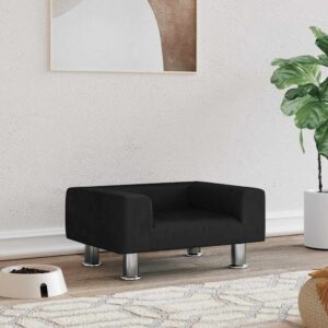 Hondenmand - 50x40x26,5 cm - fluweel zwart