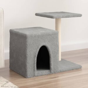 Kattenkrabpaal - met meubel - 50,5 cm - lichtgrijs