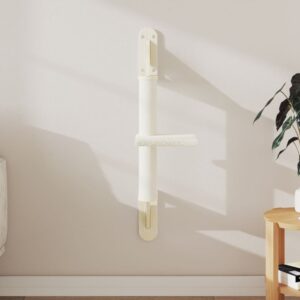 Kattenkrabpaal - wand gemonteerd - 85,5 cm - crèmekleurig
