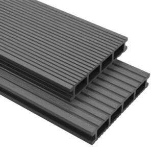 Terrasplanken Composiet met accessoires - 10 m² - 220 cm - grijs