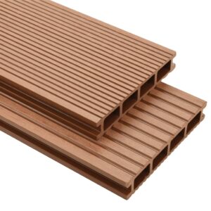 Terrasplanken Composiet met accessoires - 20 m² - 220 cm - bruin