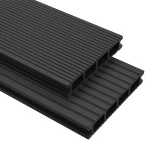 Terrasplanken Composiet met accessoires - 10 m² - 220 cm - antraciet