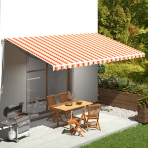 Vervangingsdoek voor luifel - 300x250 cm - geel en oranje - Type VD
