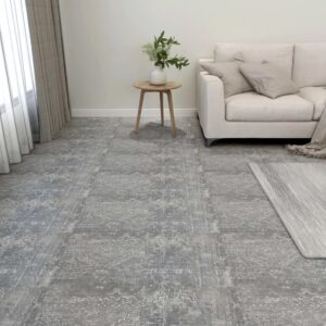 Vloertegels 30x30 cm - 20 stuks - zelfklevend - 1,86 m² - PVC - betongrijs