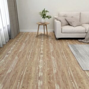 Vloertegels 30x30 cm - 20 stuks - zelfklevend - 1,86 m² - PVC - bruin/wit