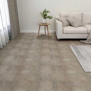 Vloertegels 30x30 cm - 20 stuks - zelfklevend - 1,86 m² - PVC - donkergrijs/zwart