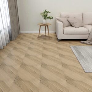 Vloertegels 30x30 cm - 20 stuks - zelfklevend - 1,86 m² - PVC - gestreept bruin