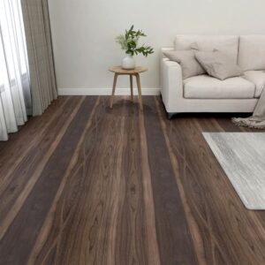 Vloertegels 30x30 cm - 20 stuks - zelfklevend - 1,86 m² - PVC - donkerbruin