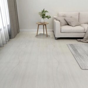 Vloertegels 30x30 cm - 20 stuks - zelfklevend - 1,86 m² - PVC - cremekleurig