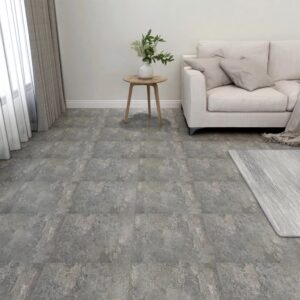 Vloertegels 30x30 cm - 20 stuks - zelfklevend - 1,86 m² - PVC - gestreept
