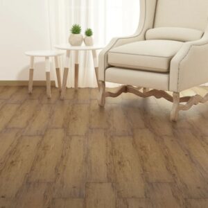 Vloerplanken PVC - zelfklevend - 2,51 m² - 2 mm - walnootbruin