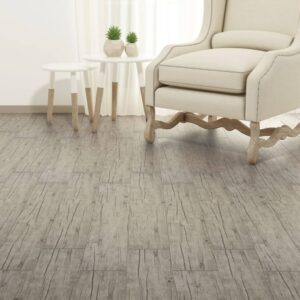Vloerplanken PVC - zelfklevend - 2.51m² - 2 mm - washed eiken