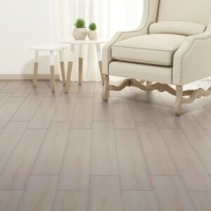 Vloerplanken PVC - zelfklevend - 2.51m² - 2 mm - klassiek wit eiken