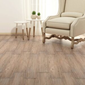 Vloerplanken PVC - zelfklevend - 2.51m² - 2 mm - bruin eiken