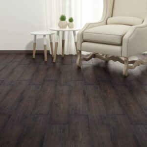 Vloerplanken PVC - zelfklevend - 2.51m² - 2 mm - donkerbruin