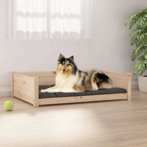 Hondenmand - 95,5x65,5x28 cm - massief grenenhout - naturel