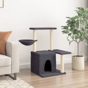 Kattenkrabpaal - met meubel - 83 cm - donkergrijs