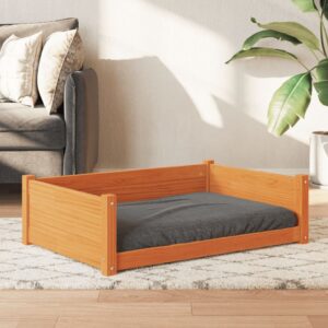 Hondenmand - 95,5x65,5x28 cm - massief grenenhout - wasbruin
