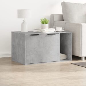 Kattenmeubel - 80x50x45 cm - bewerkt hout betongrijs