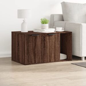 Kattenmeubel - 80x50x45 cm - bewerkt hout bruin eiken