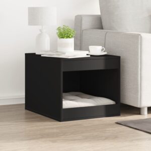 Kattenbakkast - 47x59x42 cm - bewerkt hout zwart