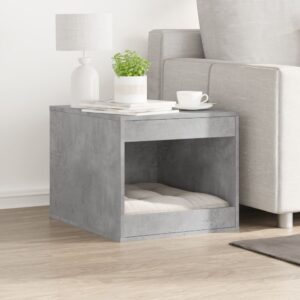 Kattenbakkast - 47x59x42 cm - bewerkt hout betongrijs