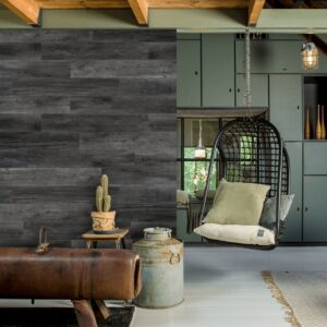 Wandpanelen - hout-look - natuurlijk eiken - asgrijs - 15 stuks - 2.09 m²