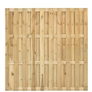 Tuinscherm - Brugge - 180x180 cm - 19 Planks - Grenen Geïmpregneerd