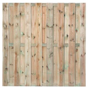 Tuinscherm - Gent - 180x180 cm - 15 Planks - Grenen Geïmpregneerd