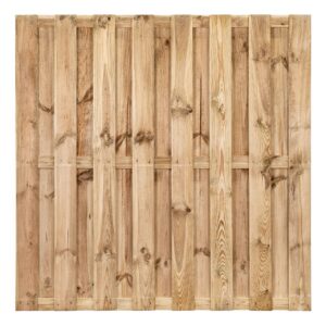 Tuinscherm - Lille - 180x180 cm - 15 Planks - Grenen Geïmpregneerd
