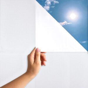 Zonwerende Raamfolie - Wit - 120x200 cm - Statische hechting - MAR/AM
