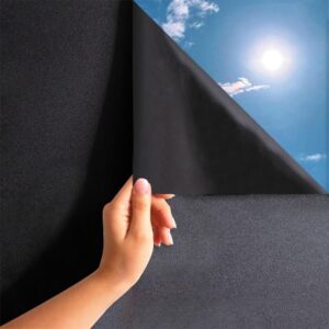 Zonwerende Raamfolie - Zwart - 120x200 cm - Statische hechting - MAR/AM