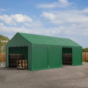 Opslagtent - Groot 800x400x200 cm - Groen - Type TOO/AM
