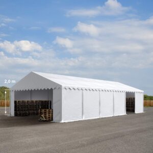 Opslagtent - Groot 1200x600x200 cm - Wit - Type TOO/AM