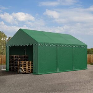 Opslagtent - Groot 600x400x200 cm - Groen - Type TOO/AM