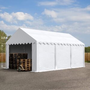 Opslagtent - Groot 600x400x200 cm - Wit - Type TOO/AM