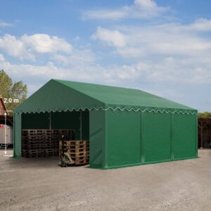 Opslagtent - Groot 600x500x200 cm - Incl. Bodemframe - Groen - Type TOO/AM