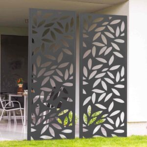 Decoratief paneel - 150x50 cm - Blad - Metaal - Type IDM/AM - Prijs per stuk