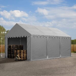 Opslagtent - Groot - 600x400x200 cm - Grijs - Type TOO/AM