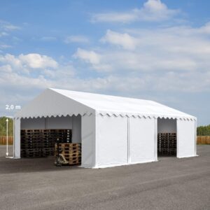 Opslagtent - Groot 800x500x200 cm - Wit - Type TOO/AM