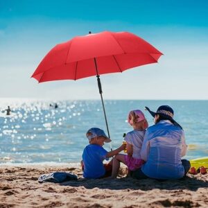 Reisparasol - balkon, strand of tuin - rood - Type FAR/AM