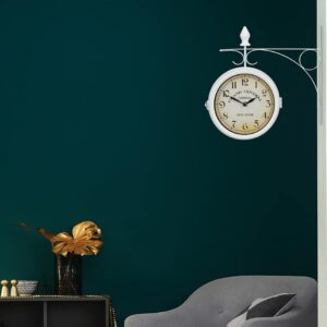 Stationsklok - Retro - 35x35x10 cm - Wit - Type REL/AM
