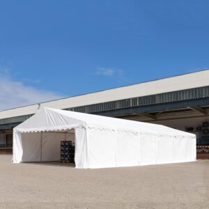 Opslagtent - Groot - 1000x500x200 cm - Incl. Bodemframe - Wit - Type TOO/AM