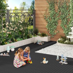 Terrastegels - composiet - 60x30 cm - 6 stuks (1m²) - Antraciet - Type WOL/AM