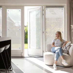 Screens met zuignappen - Diep kozijn >1-4 cm - 50x40 cm - White - Type SW