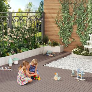 Terrastegels - composiet - 60x30 cm - 6 stuks (1m²) - Bruin - Type WOL/AM