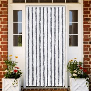 Vliegengordijn - 90x220 cm - antraciet en wit - Type VD