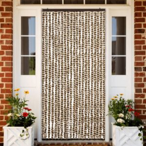 Vliegengordijn - 90x220 cm - beige en bruin - Type VD