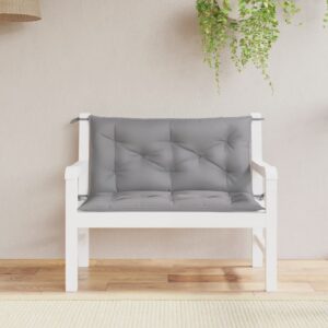 Tuinbank kussen set 2 st - 100x50x7 cm - oxford stof - grijs - Type VD